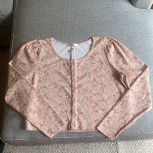 LoveShackFancy Johah cropped cardigan